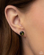 Load image into Gallery viewer, Breathtaking Birthstone - Green Post Earrings - Paparazzi Jewelry
