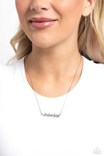 Load image into Gallery viewer, Birth Month Bling - November - Silver Necklace - Paparazzi Jewelry
