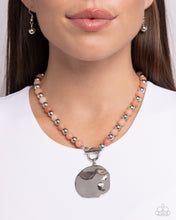 Load image into Gallery viewer, Textured Trinket - Orange Necklace - Paparazzi Jewelry
