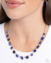 Load image into Gallery viewer, Gallery Glam - Blue Necklace - Paparazzi Jewelry
