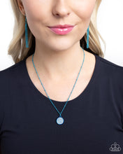 Load image into Gallery viewer, Bejeweled Basic - Blue Necklace - Paparazzi Jewelry
