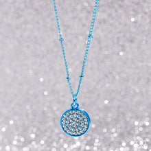 Load image into Gallery viewer, Bejeweled Basic - Blue Necklace - Paparazzi Jewelry
