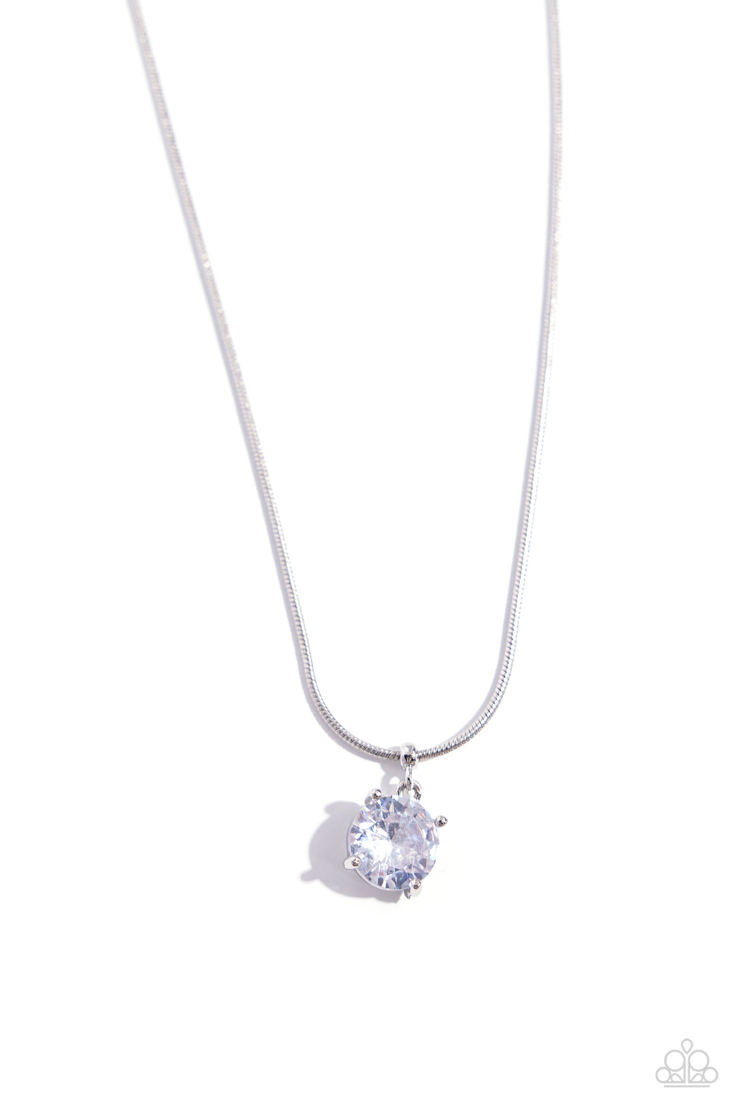 paparazzi-accessories-pronged-premiere-white-necklace
