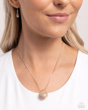 Load image into Gallery viewer, Bedazzled Bravado - Rose Gold Necklace - Paparazzi Jewelry
