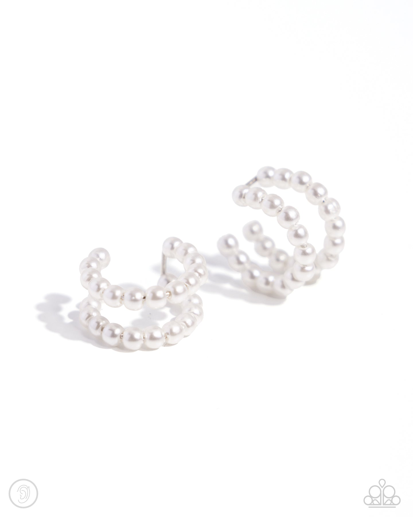 paparazzi-accessories-pearls-just-want-to-have-fun-white-post earrings