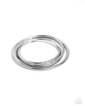 Load image into Gallery viewer, paparazzi-accessories-stacked-severity-silver-bracelet
