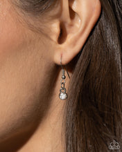 Load image into Gallery viewer, Safety Pin Style - White Necklace - Paparazzi Jewelry
