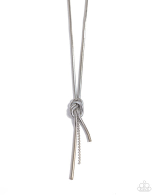 paparazzi-accessories-knotted-keeper-white-necklace