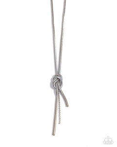 paparazzi-accessories-knotted-keeper-white-necklace