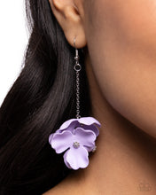Load image into Gallery viewer, Plentiful Petals - Purple Earrings - Paparazzi Jewelry
