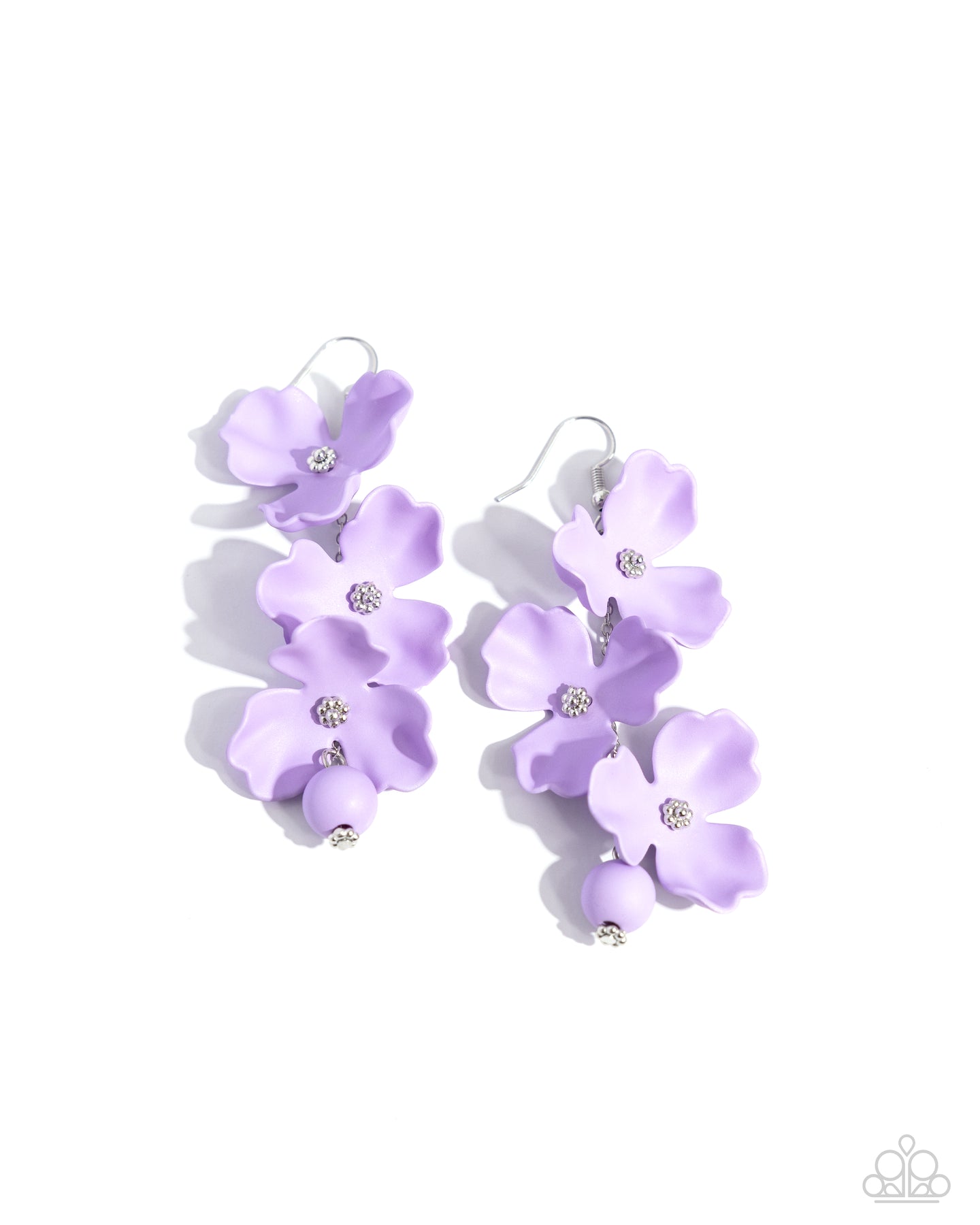 paparazzi-accessories-plentiful-petals-purple-earrings