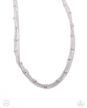 Load image into Gallery viewer, paparazzi-accessories-satellite-strands-silver-necklace
