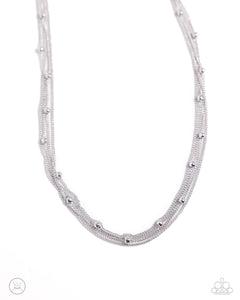 paparazzi-accessories-satellite-strands-silver-necklace