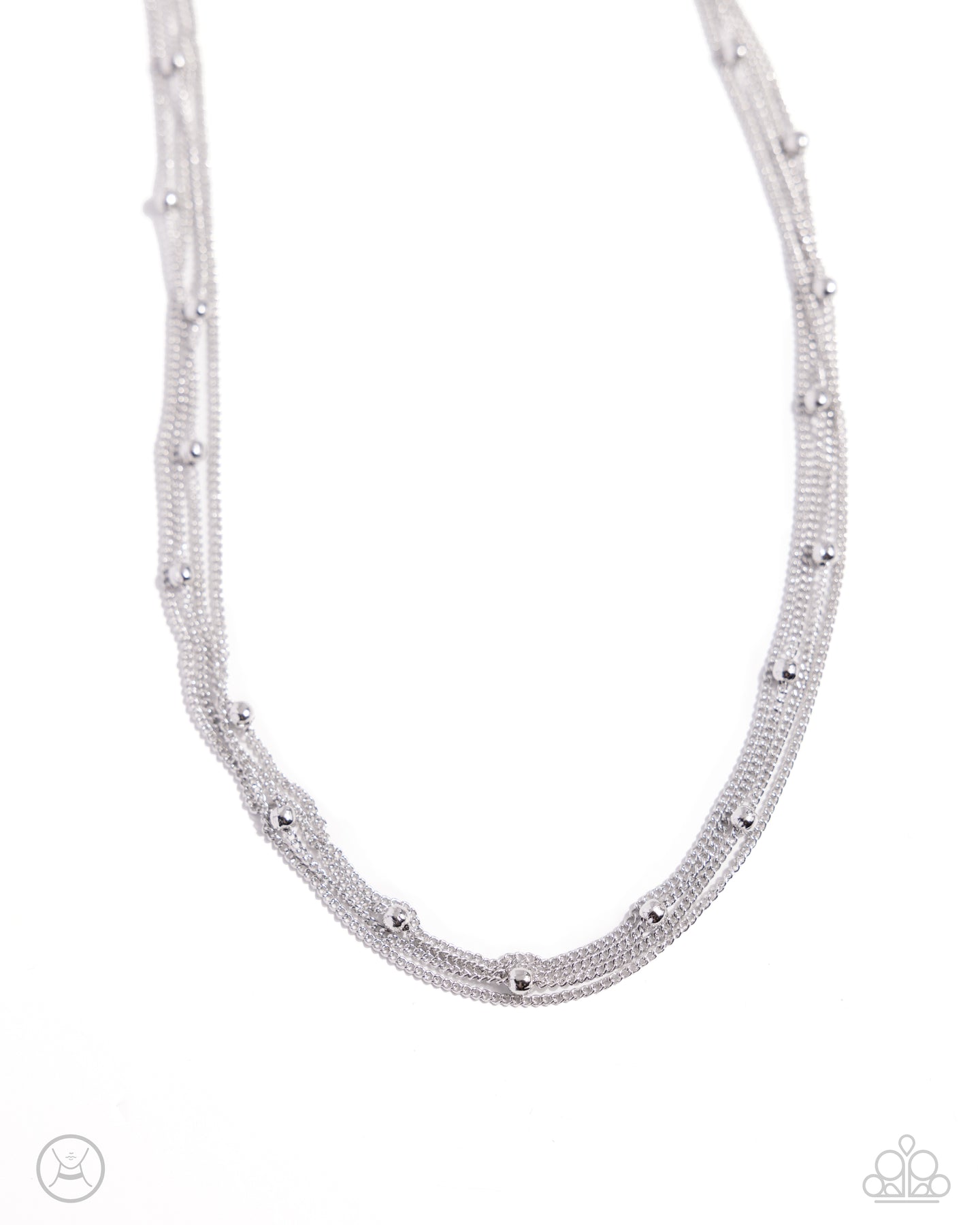 paparazzi-accessories-satellite-strands-silver-necklace
