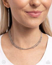 Load image into Gallery viewer, Satellite Strands - Silver Necklace - Paparazzi Jewelry
