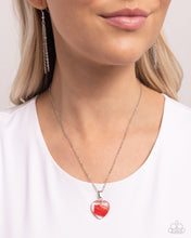 Load image into Gallery viewer, HEART Exhibition - Red Necklace - Paparazzi Jewelry
