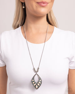 Marquise Melody - White Necklace - Paparazzi Jewelry