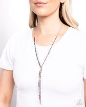 Load image into Gallery viewer, Elongated Eloquence - Red Necklace - Paparazzi Jewelry
