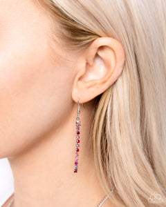 Elongated Eloquence - Red Necklace - Paparazzi Jewelry