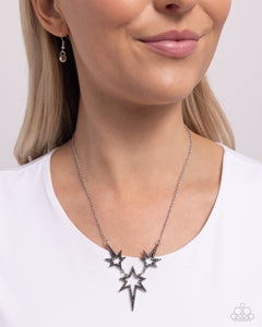 Explosive Exhibit - Silver Necklace - Paparazzi Jewelry
