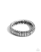 Load image into Gallery viewer, paparazzi-accessories-manufactured-magnificence-silver-bracelet
