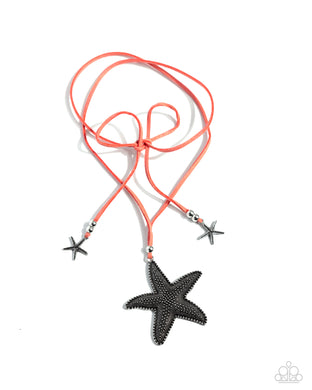 paparazzi-accessories-starfish-sentiment-orange-necklace