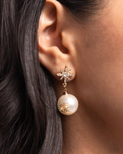 Load image into Gallery viewer, Cosmic Character - Gold Post Earrings - Paparazzi Jewelry
