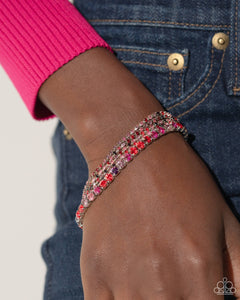 Serendipitous Strands - Red Bracelet - Paparazzi Jewelry