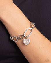 Load image into Gallery viewer, HEART Director - White Bracelet - Paparazzi Jewelry

