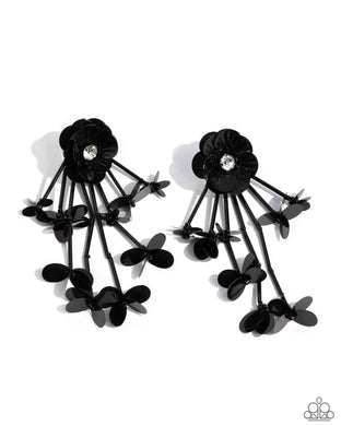paparazzi-accessories-floral-future-black-post earrings
