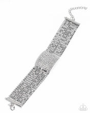 Load image into Gallery viewer, paparazzi-accessories-disco-dame-white-bracelet
