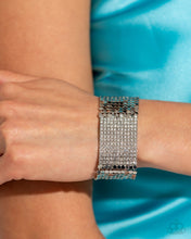 Load image into Gallery viewer, Disco Dame - White Bracelet - Paparazzi Jewelry
