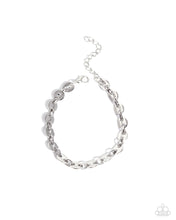 Load image into Gallery viewer, paparazzi-accessories-abstract-adventure-silver-bracelet
