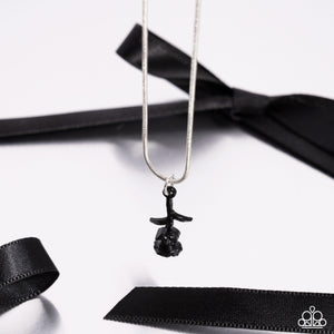 Tippy ROSE - Black Necklace - Paparazzi Jewelry