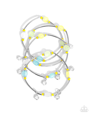 paparazzi-accessories-scattered-sheen-yellow-bracelet