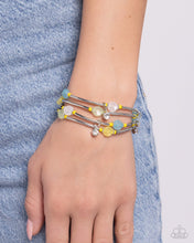 Load image into Gallery viewer, Scattered Sheen - Yellow Bracelet - Paparazzi Jewelry
