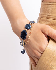 5th Avenue Finesse - Blue Bracelet - Paparazzi Jewelry