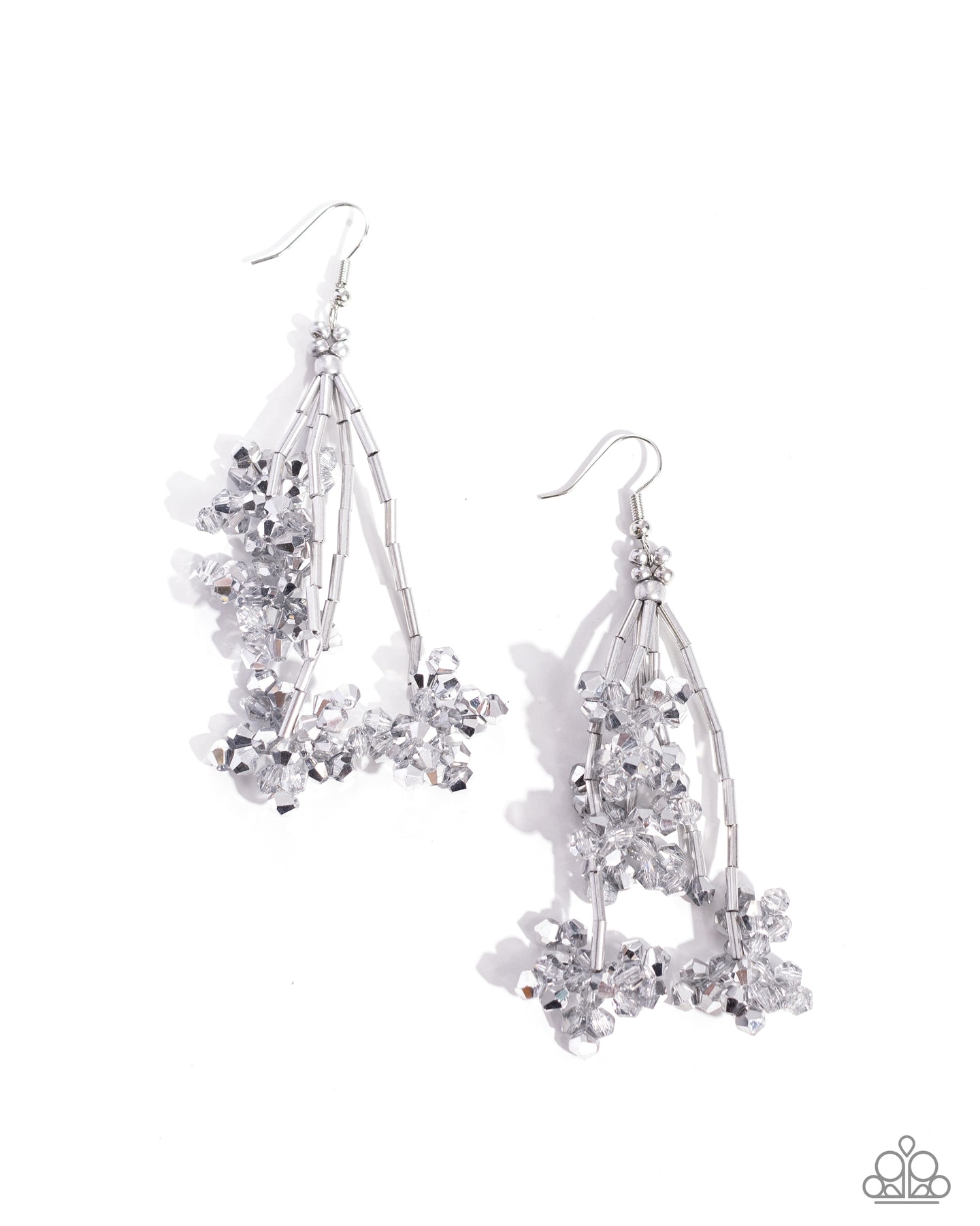 paparazzi-accessories-petaled-precipitation-silver-earrings
