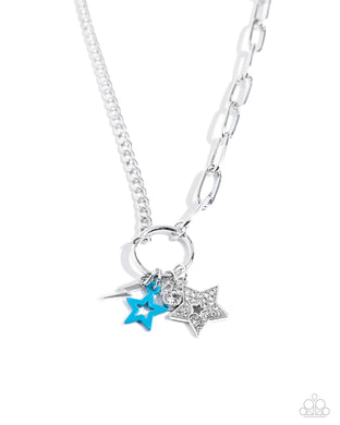 paparazzi-accessories-stellar-sighting-blue-necklace