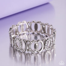 Load image into Gallery viewer, Refined Rarity - White Bracelet - Paparazzi Jewelry

