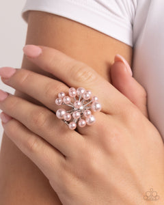 Bubbly Beau - Pink Ring - Paparazzi Jewelry