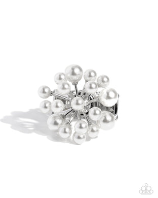 paparazzi-accessories-bubbly-beau-white-ring
