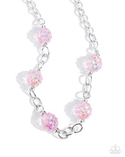Load image into Gallery viewer, paparazzi-accessories-gentle-glass-pink-necklace
