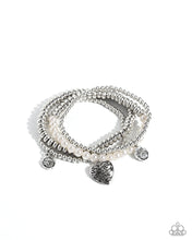 Load image into Gallery viewer, paparazzi-accessories-filigree-fairytale-white-bracelet

