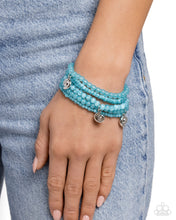 Load image into Gallery viewer, Swirling Shopaholic - Blue Bracelet - Paparazzi Jewelry
