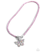 Load image into Gallery viewer, paparazzi-accessories-on-shimmering-wings-pink-necklace

