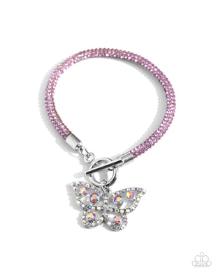 paparazzi-accessories-aerial-appeal-pink-bracelet