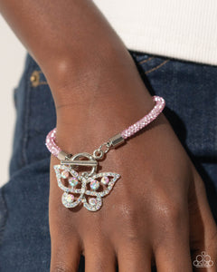Aerial Appeal - Pink Bracelet - Paparazzi Jewelry