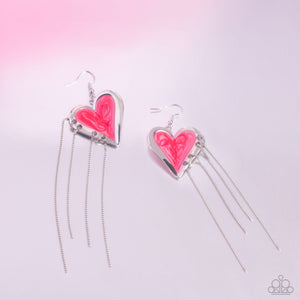 Sweetheart Specialty - Pink Earrings - Paparazzi Jewelry