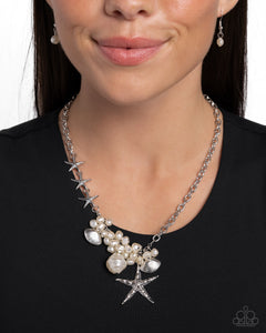 Cabo Coast - White Necklace - Paparazzi Jewelry